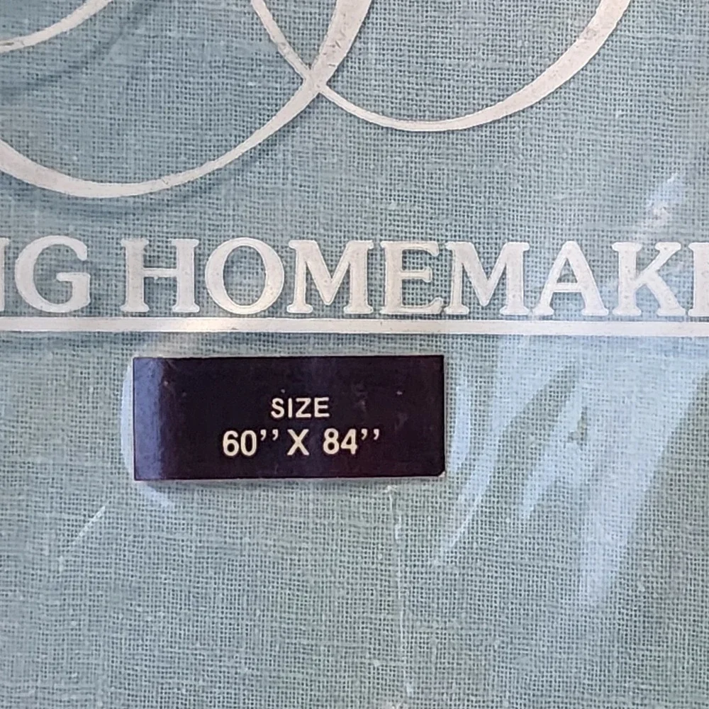 Vintage‎ Young Homemaker Blue Tablecloth 60x84